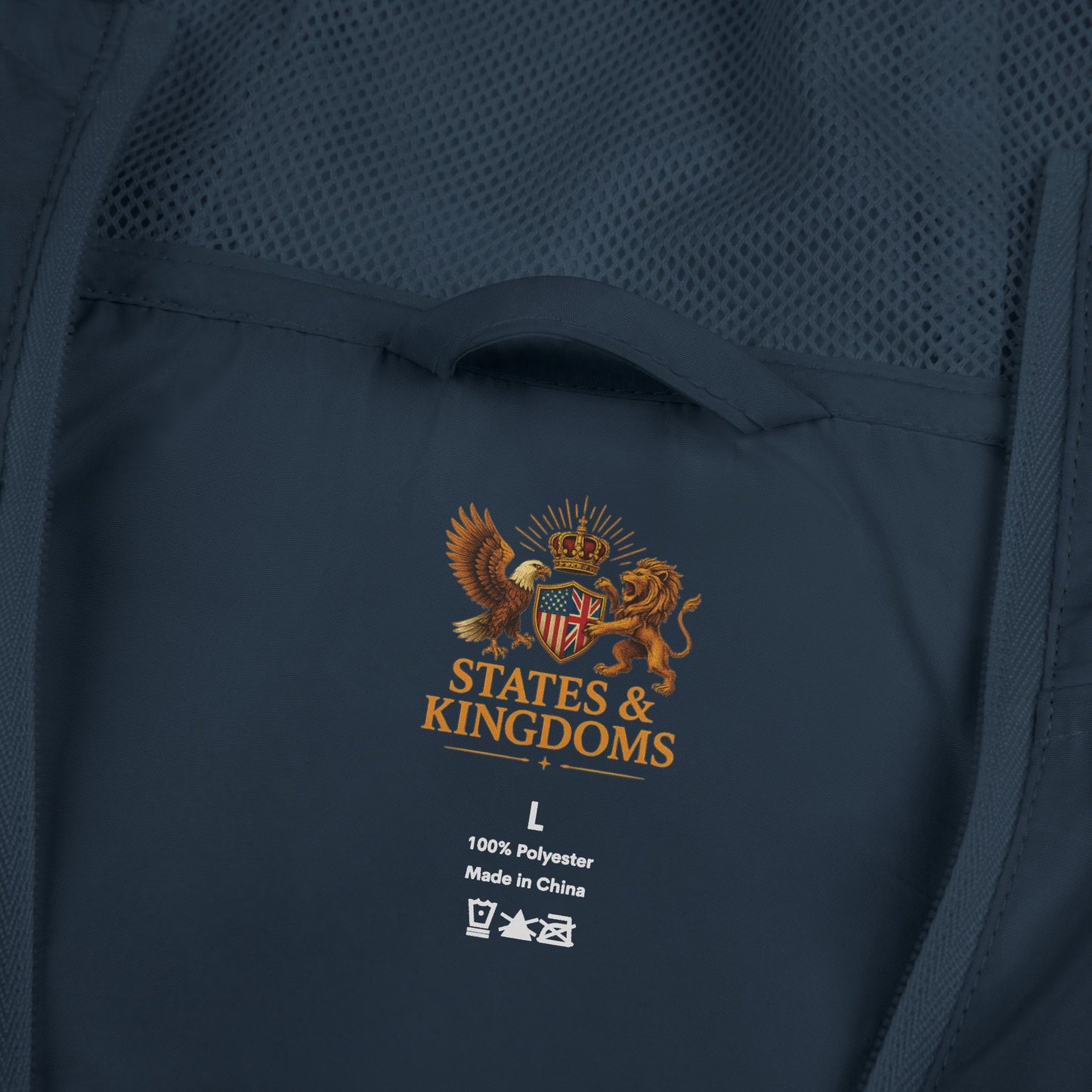 States & Kingdoms Official Logo Windbreaker – Eagle & Lion Cres
