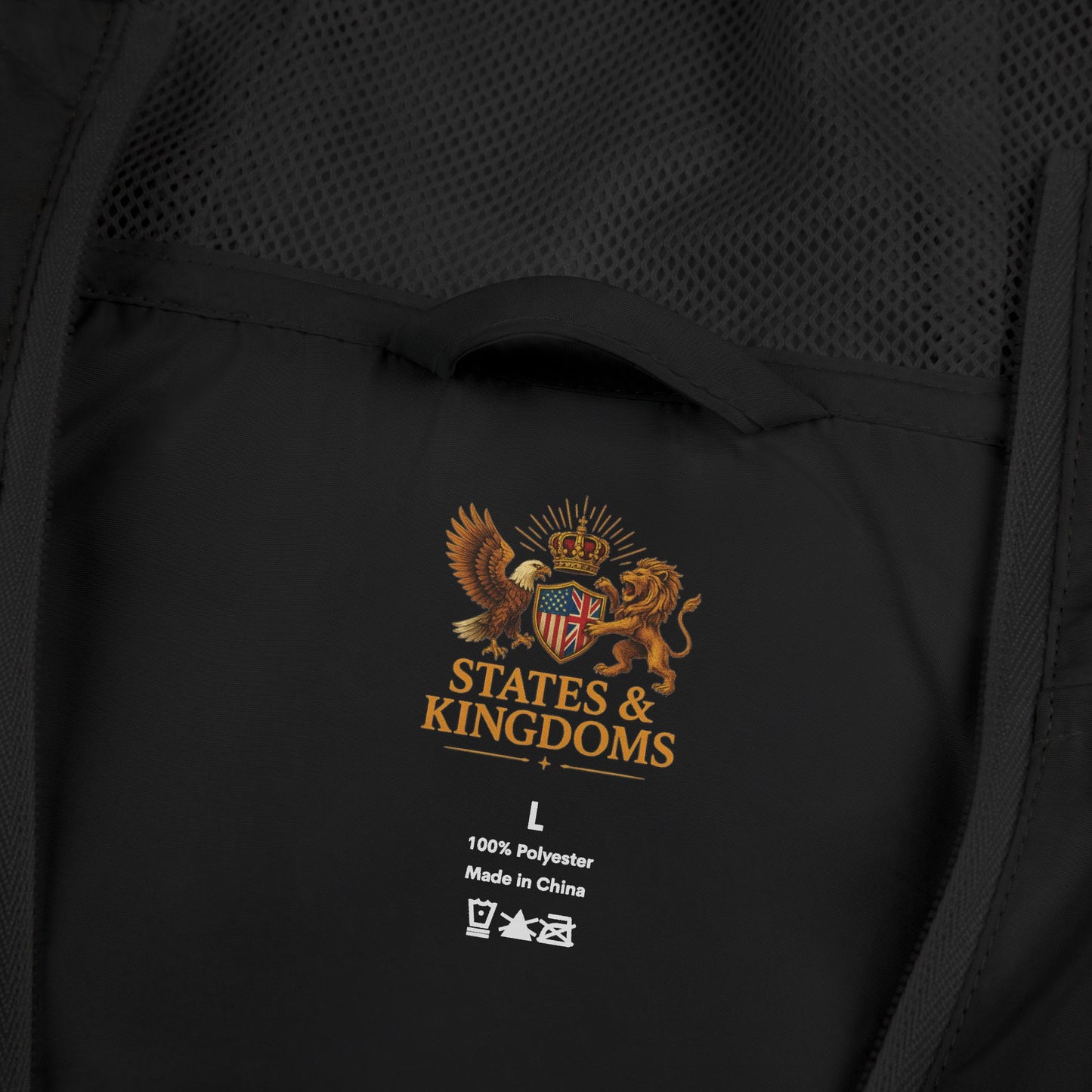 States & Kingdoms Official Logo Windbreaker – Eagle & Lion Cres